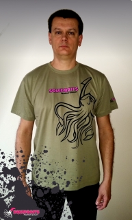 Tričko SQUIDBAITS - khaki- veľ. XL